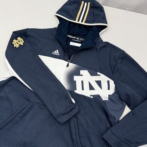 Adidas Navy and White Hoodie